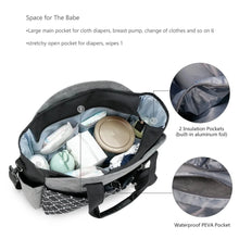 WOW GOODS !! Baby & Child Diaper Bag Tote Baby Changing Bag with  Shoulder Strap Portable Waterproof and Large Capacity for Mom