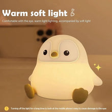 WOW GOODS !! Baby & Child Cute Penguin Night Light for Kids Bedroom Rechargeable Animal Silicone Nursery Night Lamp Touch Control Nightlight for Baby Gift