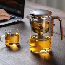 x Elegant Heat-Resistant Glass Teapot with Infuser
