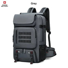 4348 WC VIP Luggage Bag Grey backpack men / 17.3 inch SWISS MILITARY Men Travel Backpack Waterproof 17 Inch Business Laptop Backpack Outdoors Climbing Anti-theft Luggage Bag Mochila