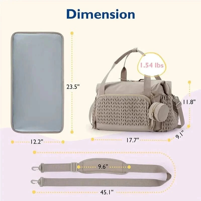 WOW GOODS !! Luxury Designer Mummy Bag Baby Diaper Bag Handbag Large Capacity Travel Bag Delivery Hospital Baby Organizer