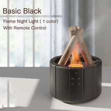 x Basic Black Simulated Flame Aromatherapy Diffuser – Relaxing & Stylish