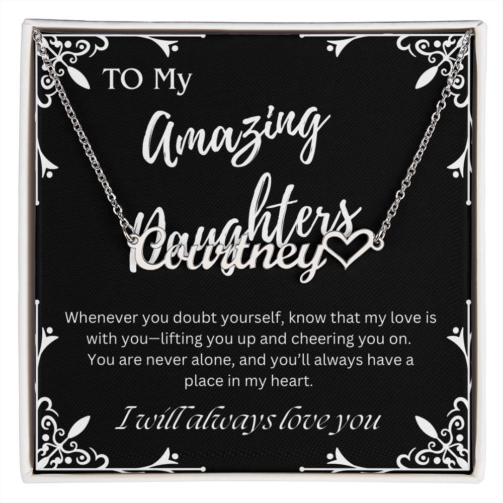 To My Amazing Daughter Custom Necklace