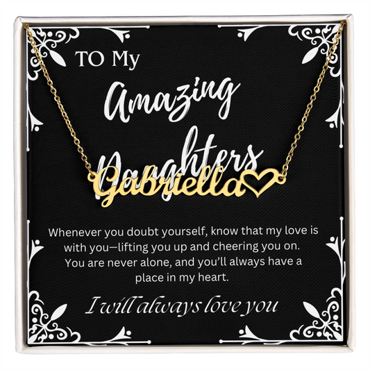 To My Amazing Daughter Custom Necklace