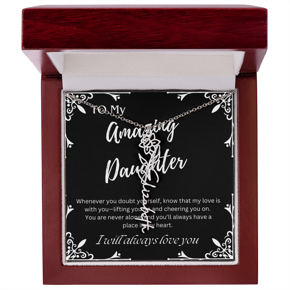 To My Amazing Daughter Custom Name Necklace