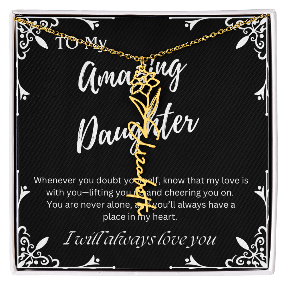 To My Amazing Daughter Custom Name Necklace