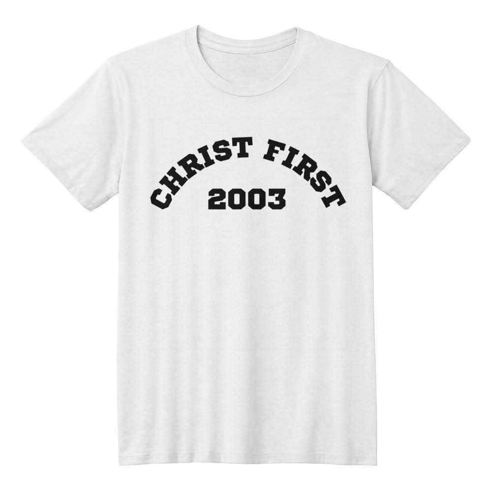 ShineOn Fulfillment Apparel White / XS Timeless Tees: Christ First 2003 Custom Date of Repentance Unisex