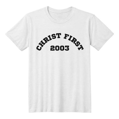 ShineOn Fulfillment Apparel White / XS Timeless Tees: Christ First 2003 Custom Date of Repentance Unisex