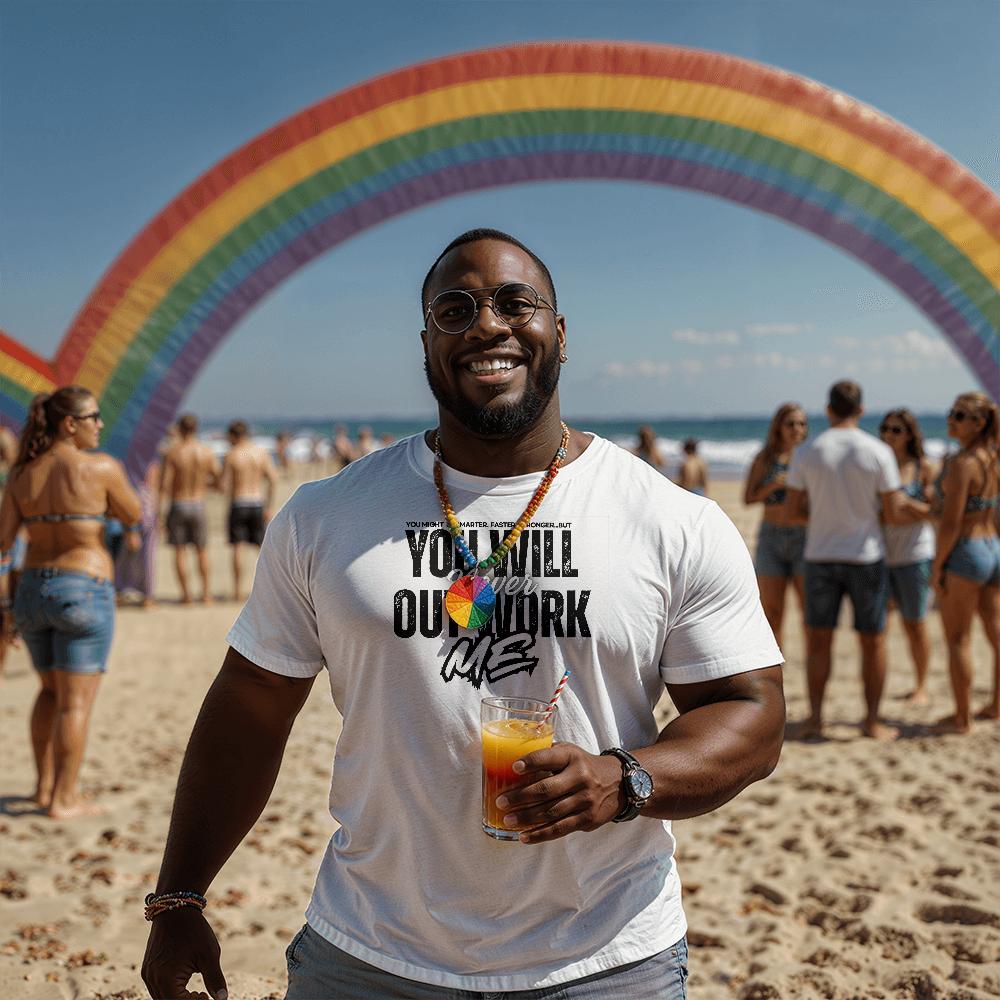 You Will Never Out-Work Me Teach Shirt