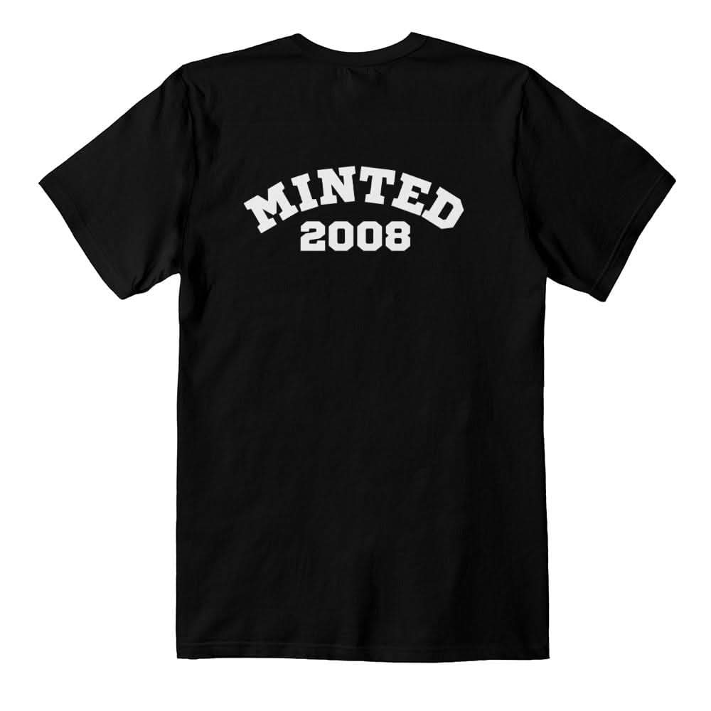 ShineOn Fulfillment Apparel Black / S Vintage Vibes: "Minted 2008" Custom T-Shirt Design Unisex