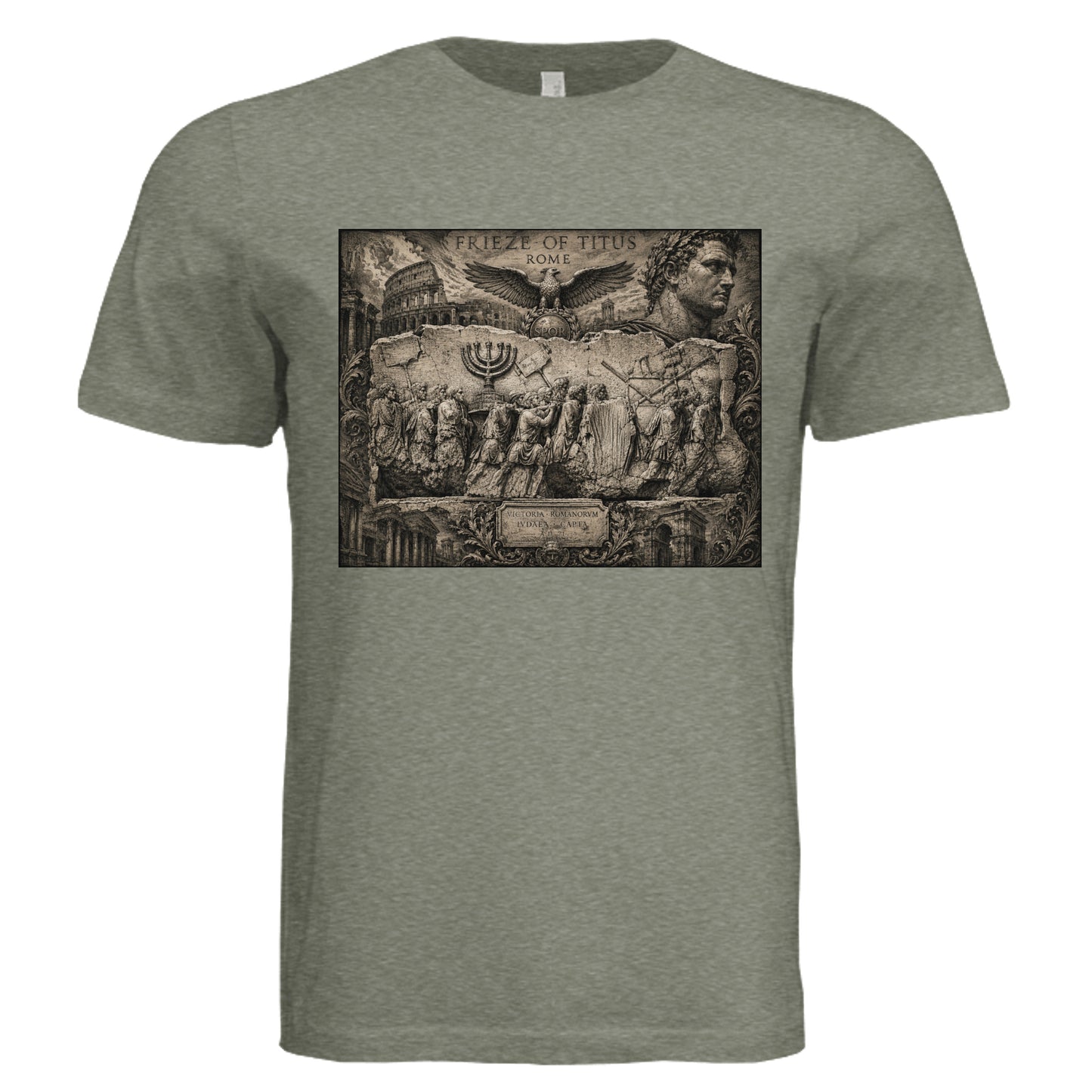 Military Green Triblend - 3413C - FRONT