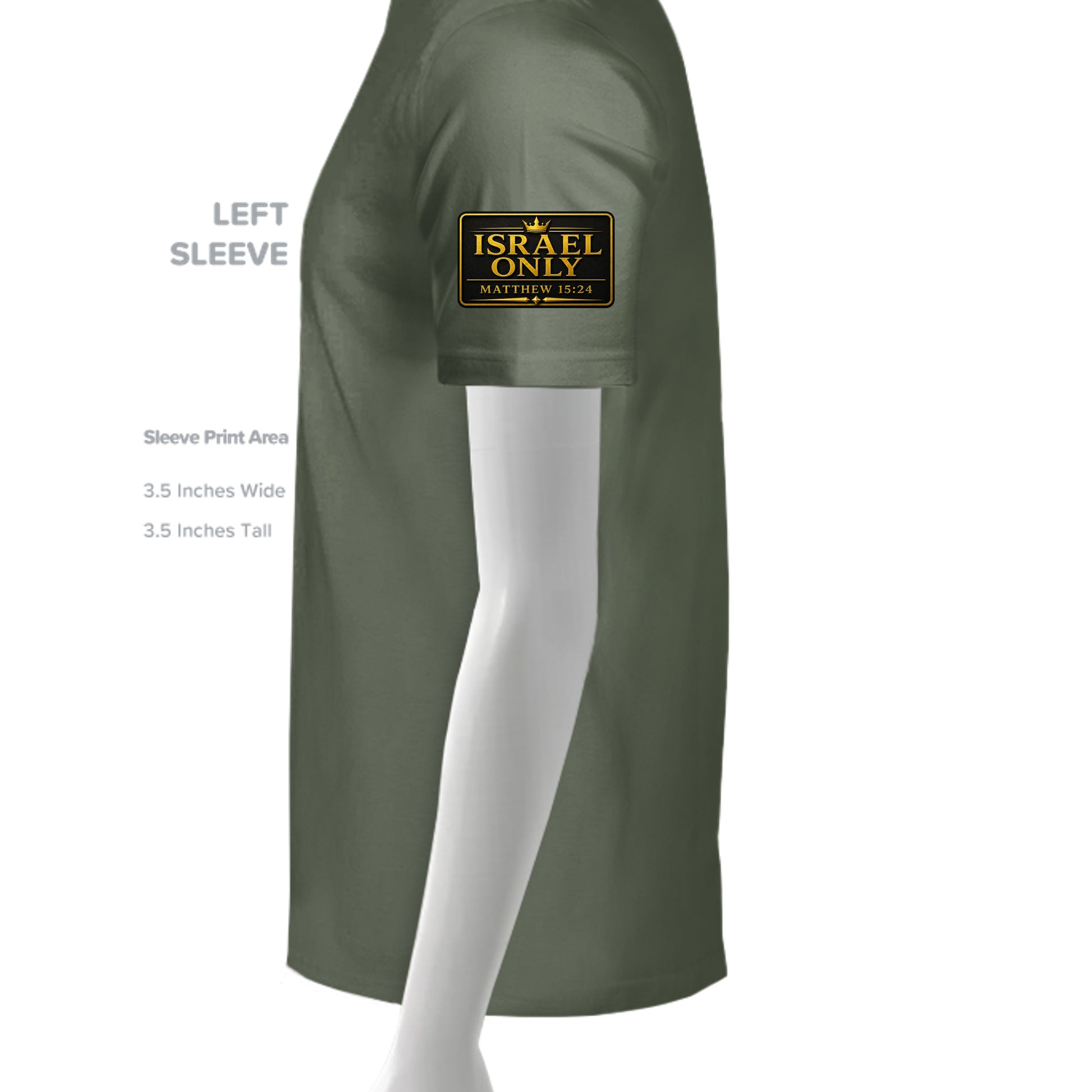 MILITARY GREEN - G200 - SLEEVE_LEFT