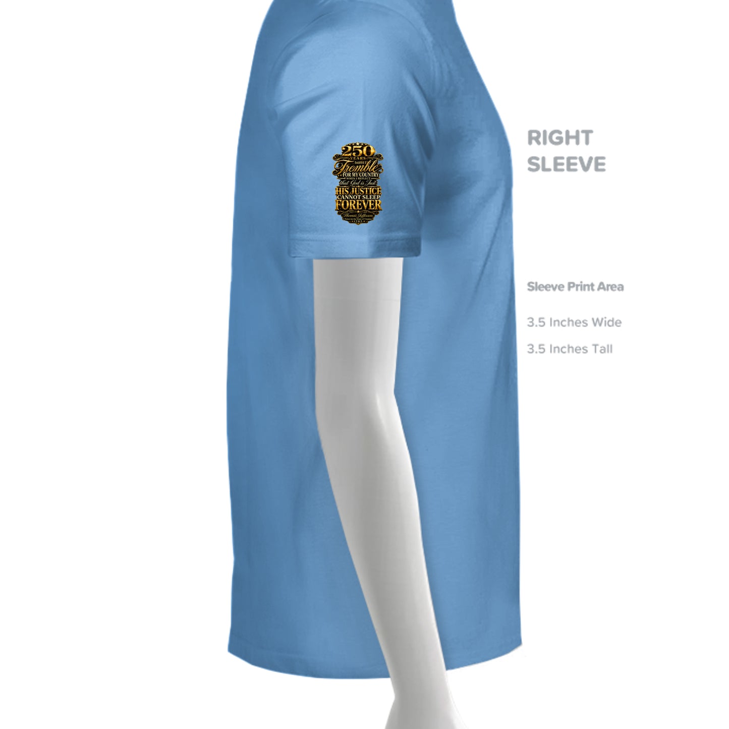 CAROLINA BLUE - G200 - SLEEVE_RIGHT