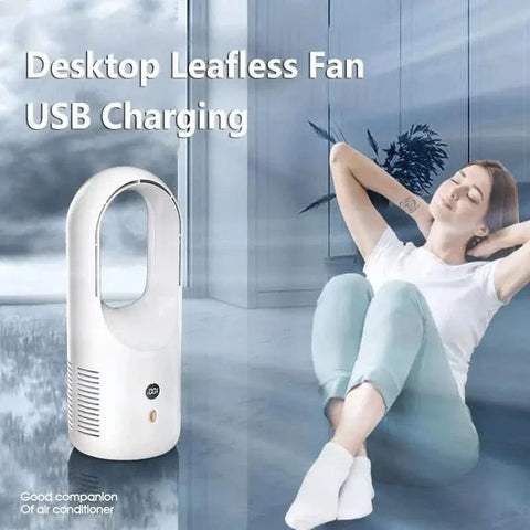 4348 WC VIP Home & Garden USB / X28 Vaneless Fan Wireless Electric Bladeless Desktop Fan